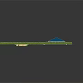 Residential Yard Layout With Green Lawn Red Roof House Blue Pool Driveway And Road