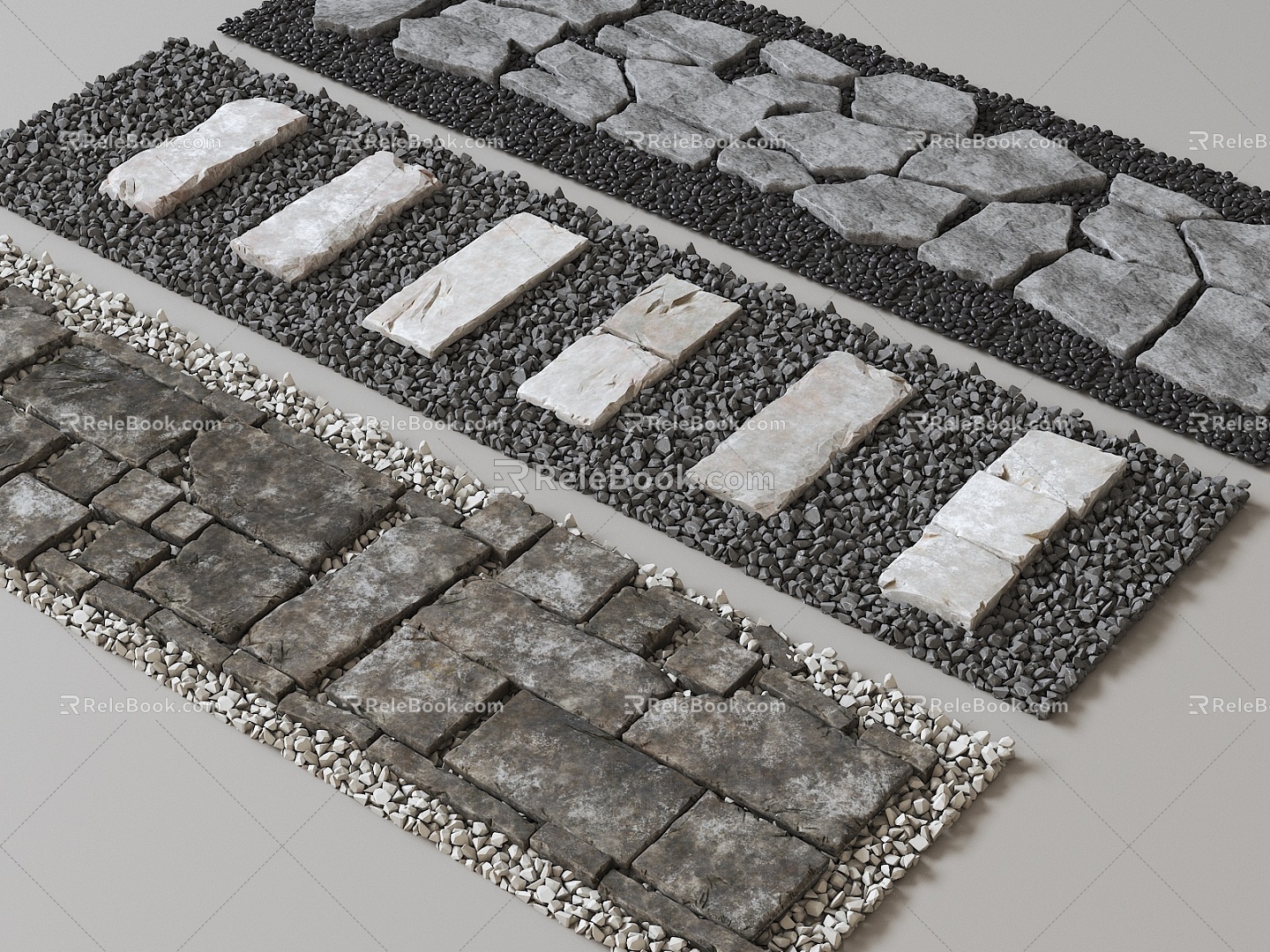 Stone Little Luting Step 3d model