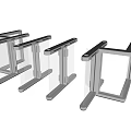 Entrance gate access control machine 3d model
