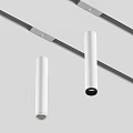 Modern Open Concept Kitchen Pendant Lights with Minimalist Cylindrical Design Hanging from Ceiling