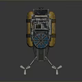 Functional Off Road Vehicle With Tracks And Buoyancy Tanks For Rough Terrain