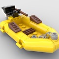 LEGO toy blocks hovercraft 3d model