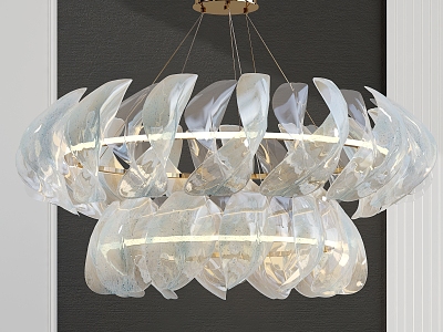 Light Luxury Crystal Chandelier 3d model