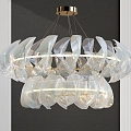 Light Luxury Crystal Chandelier 3d model