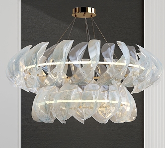 Light Luxury Crystal Chandelier 3d model