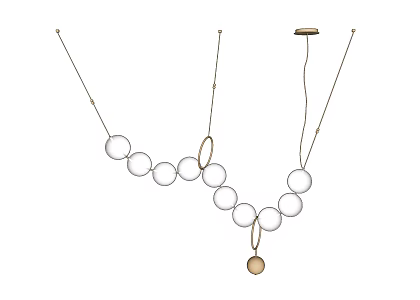 Modern chandelier 3d model