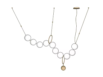 Modern chandelier 3d model
