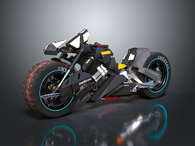 Modern Motorcycle 3d model