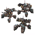 Industrial LOFT robot tank 3d model