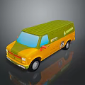 Modern Yellow Green Eco Bus With Reflective Body And City Transport Design