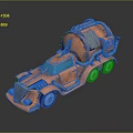 Copper Colored Vintage Style Toy Tanker Truck With Metallic Finish And Dark Background Reflection