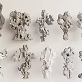 Unique Porous Decorative Stones With Intricate Rock Formations For Home Decor