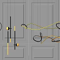 Modern chandelier 3d model