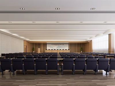 Modern Conference Hall Report Hall 3d model