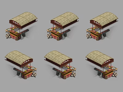 New Chinese Booth 3d model New Chinese Booth 3d model