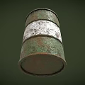 Industrial LOFT Oil Barrel Iron Barrel Old Oil Barrel 3d model