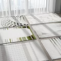 Square Rugs With Diverse Geometric Patterns For Modern Bright Living Spaces