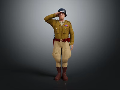Modern Soldier Military Mercenary 3d model