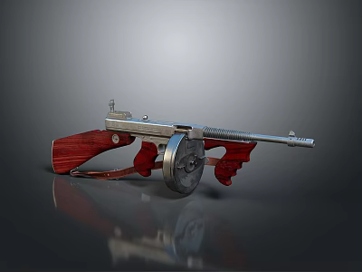 rifle semi-automatic rifle combat rifle battle rifle carbine war rifle attack rifle 3d model