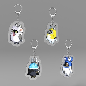 Acrylic Keychain Animation Game Surrounding Schoolbag Hanging Decorative Millet Second Dimension Abortion Zone Zero Bang Cloth 3d model