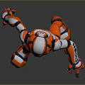 Modern Robot Assistant Small Robot Butler 3d model