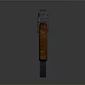 Classic Assault Rifle Weapon With Wooden Stock Grip And Metal Barrel Magazine