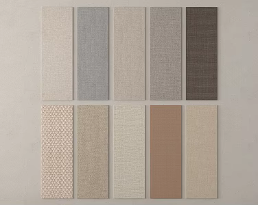 Modern fabric substitute wall covering wainscoting 3d model