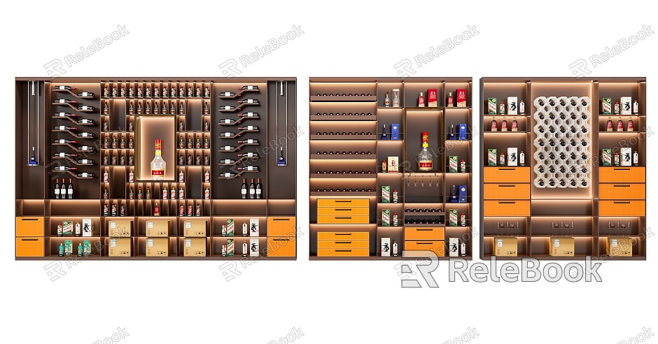 Wine cellar Modern wine cooler model