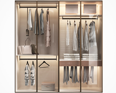 Modern wardrobe 3d model