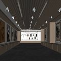 New Chinese Style Exhibition Hall 3d model