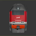 modern train light rail subway high-speed rail 3d model
