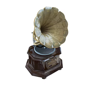 phonograph 3d model