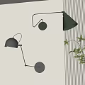 Wall lamp combination 3d model
