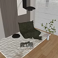 Caterpillar Lazy Sofa Casual Sofa 3d model