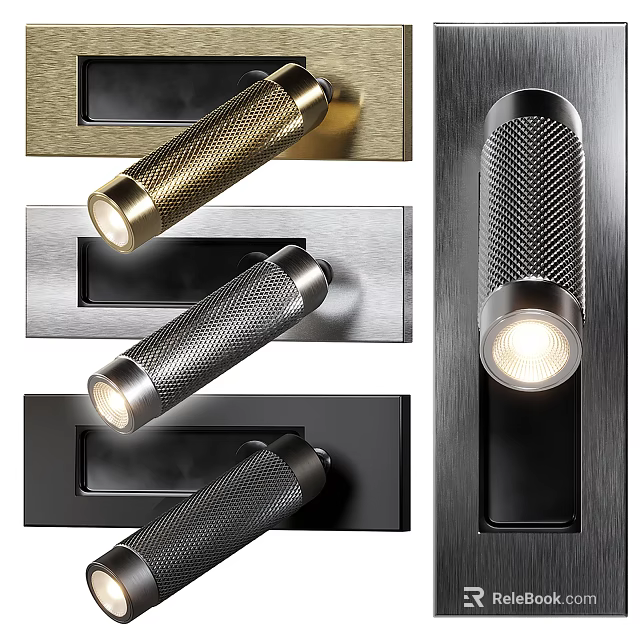 Modern Decorative Wall Lamps With Textured Metal Finish And Various Design Styles For Interior 3d model 
