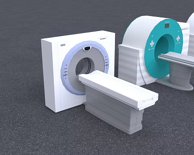 Modern nuclear magnetic resonance instrument Siemens holographic ultra-high-speed ceramic photon detector 3d model