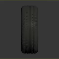 Car Wheel Tire With Yellow Silver Alloy Rim Black Rubber Automotive Part