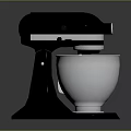 Household Stand Mixers Beige Red White And Black With Metal Bowls For Kitchen Use