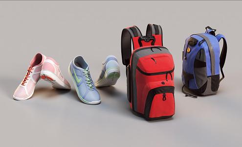 Backpack Travel Backpack sneaker Travel Shoes 3d model