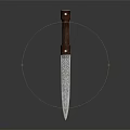 Modern Dagger Sword 3d model