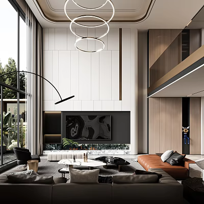 Duplex Living Room 3d models