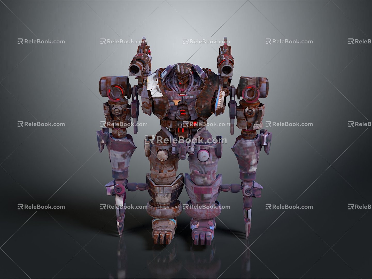 Mech Warrior Mech Soldier Machine Battlearm Mechanical Battlearm Machine Fighter Robot 3d model