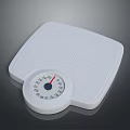 Sports Equipment Analog White Weight Scale With Dial Display For Fitness Monitoring