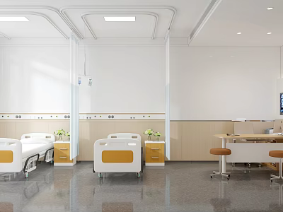 Hospital consulting room 3d model