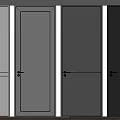 Modern Interior Hinged Doors in Various Neutral Tones with Sleek Design and Wooden Texture