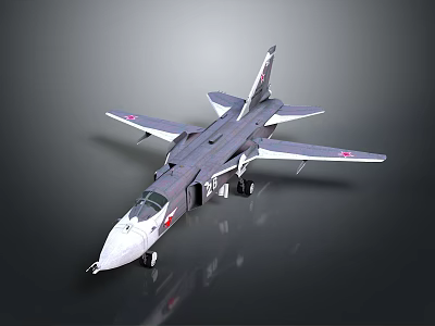 Detailed Military Fighter Jet Model With Wings Tail And Markings On Dark Background 3d model