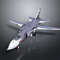 Detailed Military Fighter Jet Model With Wings Tail And Markings On Dark Background