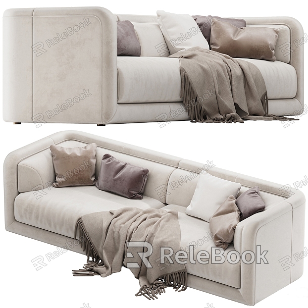 Modern Fendi double sofa model