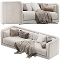 Modern Fendi double sofa 3d model