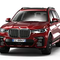 Red BMW SUV With Bold Front Grille And Sleek Design
